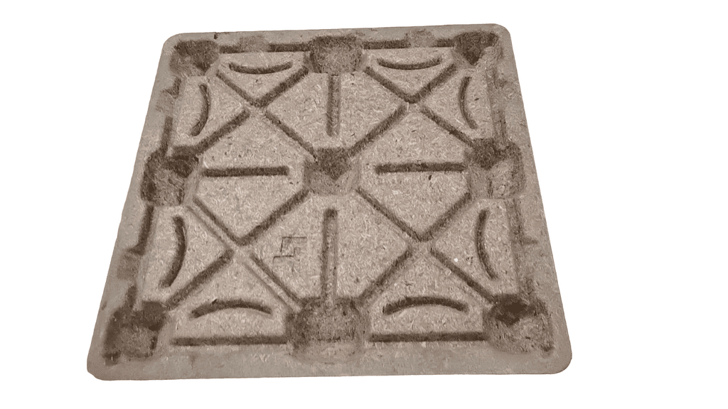 the presswood pallet made from wood waste this is a Presswood pallet made from waste wood.