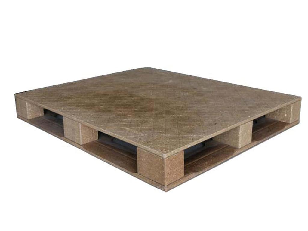 molded european block pallet with flat surface double deck