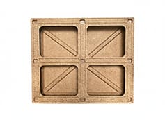 Flat Surface double deck pallets-backside