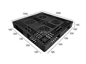 Open deck pallet grid type