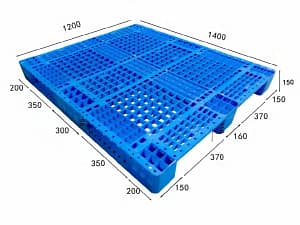 Open deck pallet grid type plastic pallet