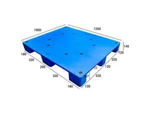 Nine Feet Flat Surface Plastic Pallet