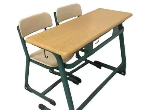 school kids chair and desk board made from wood waste by press molding machine