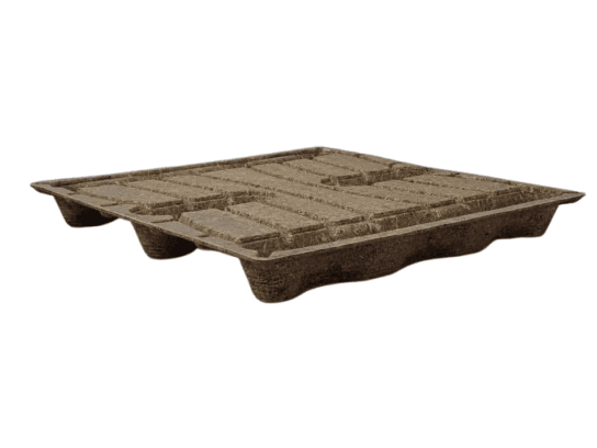 presswood pallet with 3 big runner legs