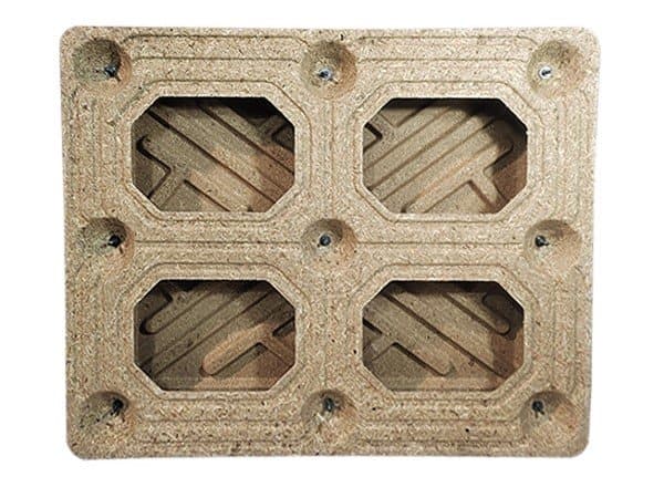 double deck flat surface presswood pallet