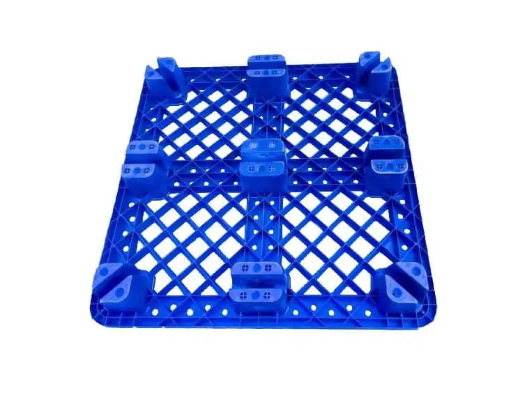 Open deck pallet grid type light weight plastic pallet - Image 2