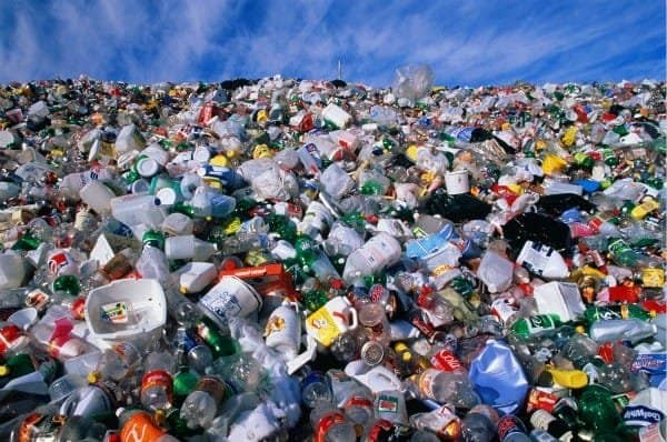 waste plastic hill