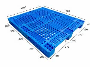 Open deck pallet grid type plastic pallet