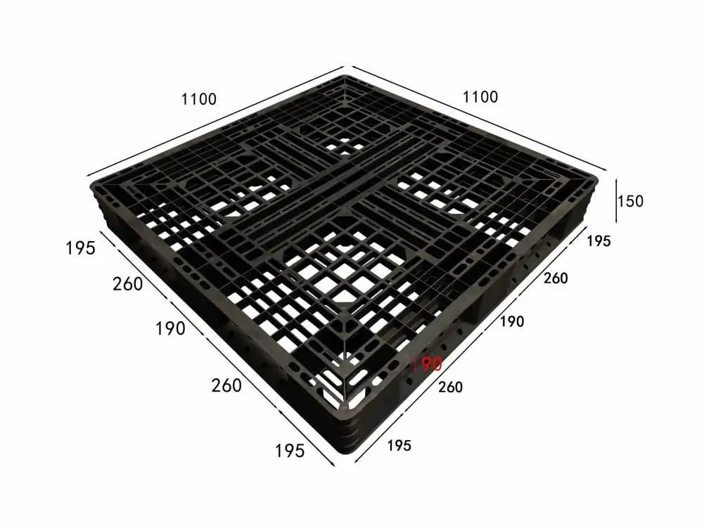 Open deck pallet grid type